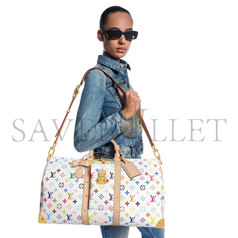 LOUIS VUITTON MURAKAMI LV X TM KEEPALL BANDOULIÈRE 45 M13742 (45*27*20cm)